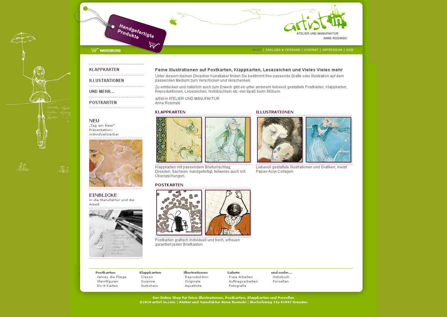 Webauftritt von anne v3